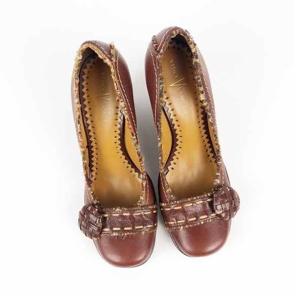 Vince Camuto Tweed Button Wedge - Picture 2 of 14